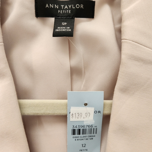 NWT Ann Taylor One Button Blazer 12 Petite - Picture 7 of 10